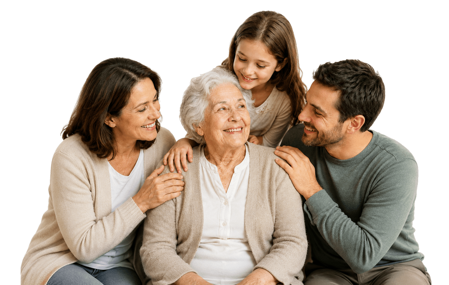 Senior s&nbsp;rodinou doma